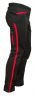 Брюки беговые RAY, модель Active (Unisex), цвет черный/красный, размер 50 (L) 