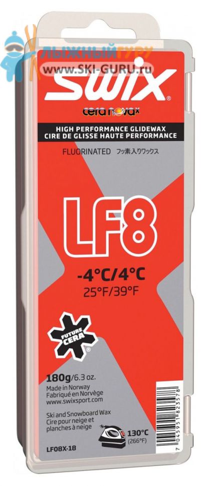 Парафин SWIX LF8X красный 180 грамм