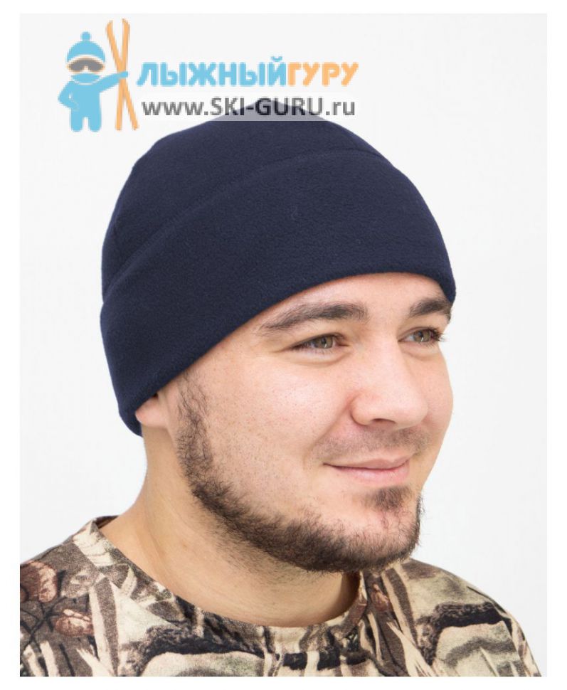 Шапка Охотника RAY (UNI) флис, темно-синий, размер S
