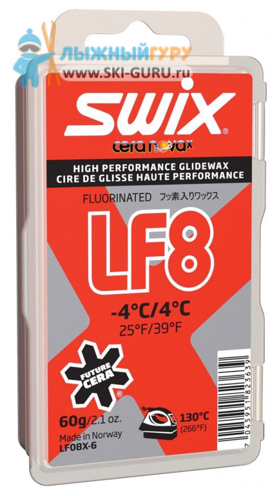 Парафин SWIX LF8X красный 60 грамм