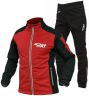 Лыжный разминочный костюм RAY, модель Pro Race (Boy), цвет красный/черный, размер 36 (рост 135-140 см)