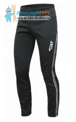 Брюки беговые RAY, модель Active (Unisex), цвет черный/белый размер 50 (L)