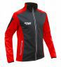 Куртка разминочная RAY, модель Race (Unisex), цвет черный/красный размер 42 (XXS)