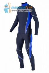 Лыжный гоночный комбинезон RAY, модель Star (Unisex), цвет серый/синий размер 50 (L)