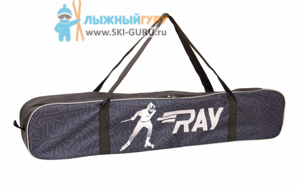 Чехол для лыжероллеров Ray, модель Принт, цвет черный, размер универсальный