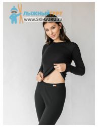 Термофутболка Comazo, модель Active -25° (Woman), цвет черный, размер 50 (XXL)