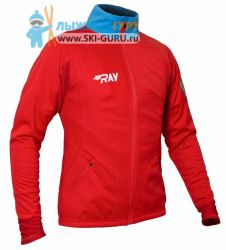 Куртка разминочная RAY, модель Star (Unisex), цвет красный/синий красная молния размер 44 (XS)