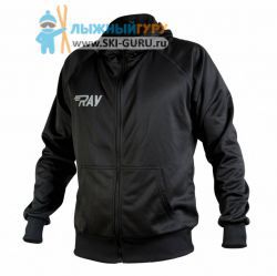 Толстовка RAY, модель Классик с капюшоном (Unisex), цвет черный размер 56 (XXXL)