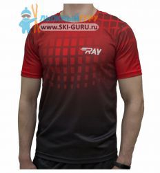 Спортивная футболка RAY, (Man), TL красная принт Динамика размер 52 (XL)