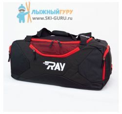 Сумка спортивная RAY, черный/красный