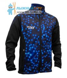 Разминочная куртка RAY, модель Pro Race принт (Man), геометрия синий размер 52 (XL)