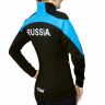 Куртка разминочная RAY, модель Pro Race  (Girl), голубой/черный 40 размер (рост 146-152 см)