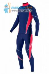 Лыжный гоночный комбинезон RAY, модель Star (Unisex), цвет темно-синий/красный размер 50 (L)