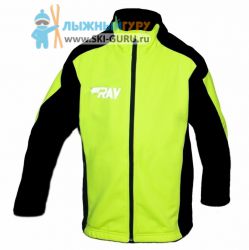 Куртка разминочная RAY, модель Pro Race (Boy), цвет желтый/черный, размер 40 (рост 146-152 см)