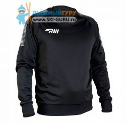 Толстовка RAY, модель Классик без капюшона (Unisex), цвет черный размер 52 (XL)