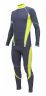 Лыжный гоночный комбинезон Ray, модель Star (Unisex), цвет серый/неоновый, размер 50