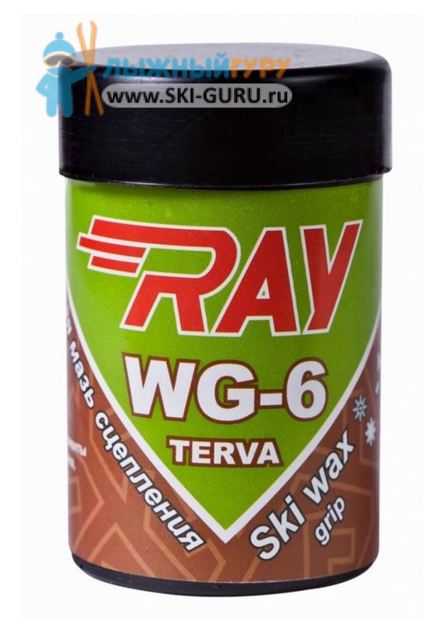 Смоляная лыжная мазь RAY WG-6 светло-зеленая 35 грамм
