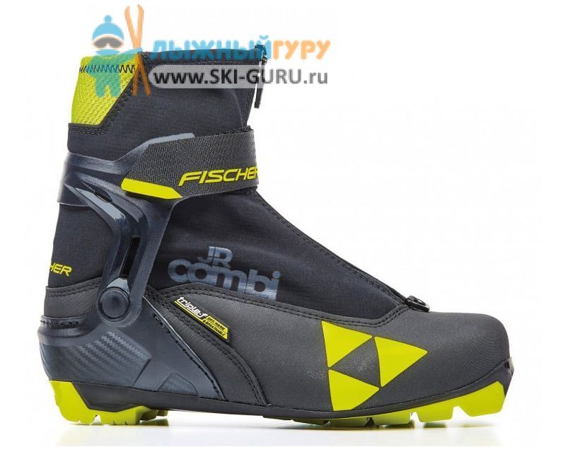 Ботинки NNN Fischer JR COMBI (S40420), черный/желтый, размер 39