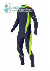 Лыжный гоночный комбинезон RAY, модель Star (Unisex), цвет серый/желтый размер 50 (L)