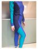 Лыжный гоночный комбинезон RAY, модель Race (Unisex), цвет синий/бирюзовый/темно-синий, размер 50 (L)