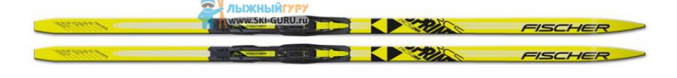Беговые лыжи Fischer Sprint Crown 160 см с установленными креплениями Fischer XC Sport NNN