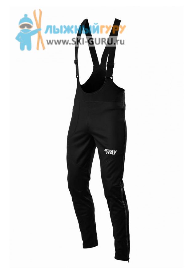 Брюки разминочные RAY, модель Star (Unisex), цвет черный размер 46 (S) рост 164