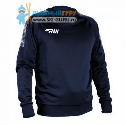 Толстовка RAY, модель Классик без капюшона (Unisex), цвет темно-синий размер 48 (M)