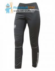 Брюки беговые RAY, модель Winter с кантом (Woman), цвет черный, размер 52 (XL; на рост 170 см)  