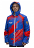 Куртка утепленная RAY, модель Патриот (Unisex), цвет синий/красный, рисунок Красные вставки, размер 50 (L)