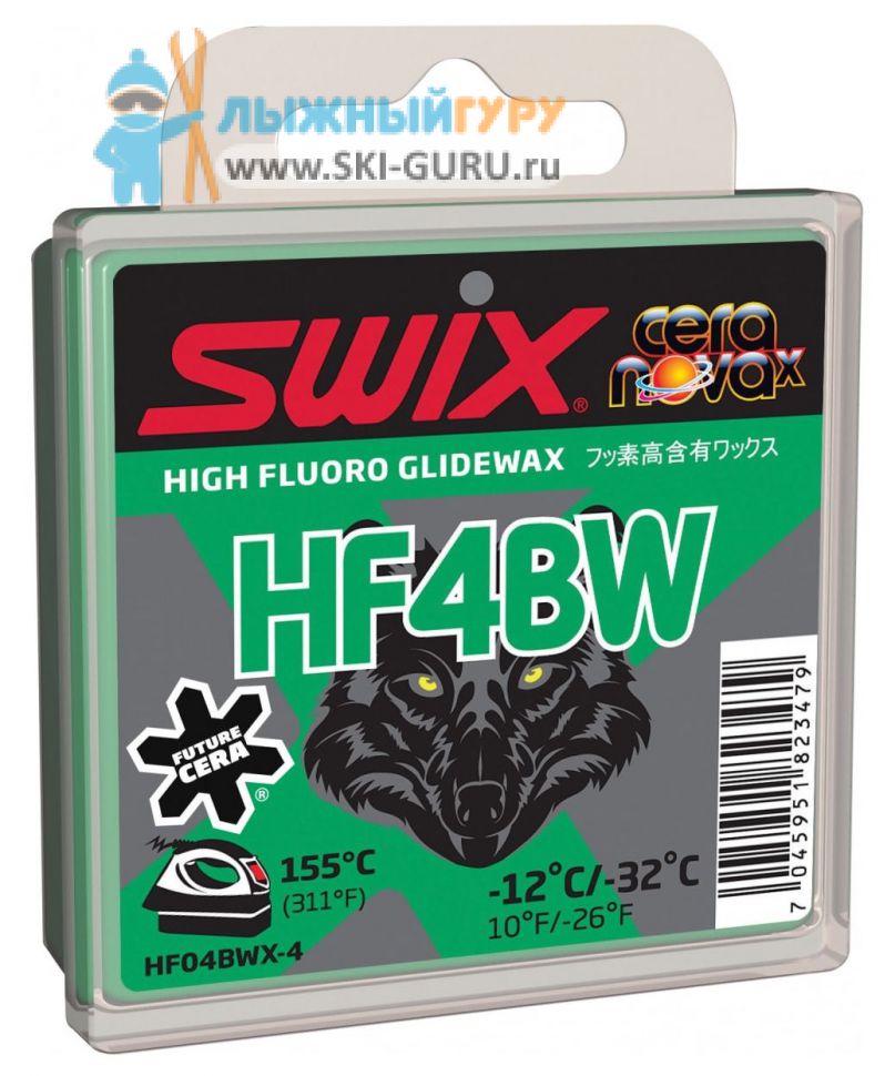 Парафин Swix HF4BWX зеленый 40 грамм