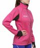 Куртка разминочная RAY, модель Star (Woman), цвет малиновый/черный, размер 56 (4XL)