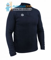 Лонгслив RAY (Men) воротник стойка флис, темно-синий, размер 46