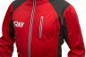 Куртка разминочная RAY, модель Star (Unisex), цвет красный/черный размер 56 (XXXL)