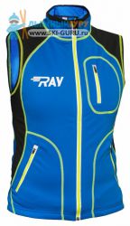 Жилет разминочный RAY, модель Star (Unisex), цвет синий/черный/желтый размер 52 (XL)