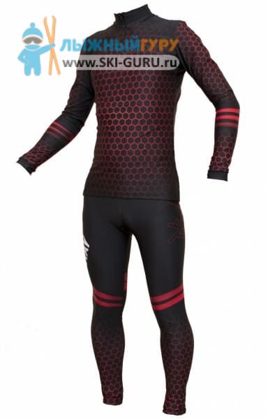 Лыжный гоночный комбинезон RAY, принт соты размер 52 (XL)