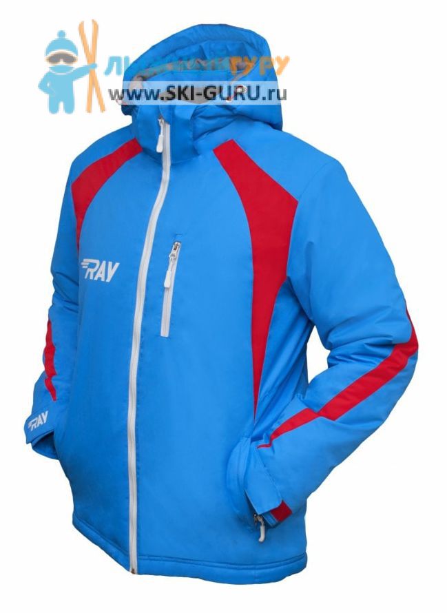 Куртка утеплённая RAY, модель Патриот (Unisex), цвет синий/красный, размер 56 (XXXL)