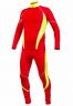 Лыжный гоночный комбинезон RAY, модель Star (Unisex), цвет красный/желтый размер 42 (XXS)