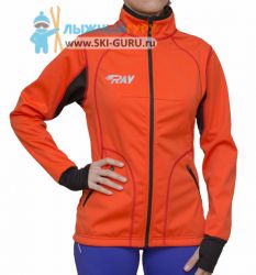 Куртка разминочная RAY, модель Star (Woman), цвет оранжевый/черный, размер 50 (XL)