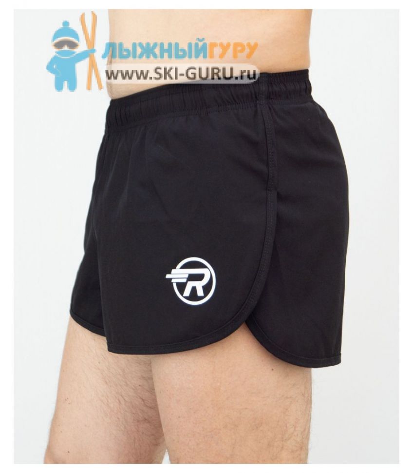 Шорты беговые  AS RAY (Men), с подтрусниками, черный (48 RU/42 EUR/M)																				