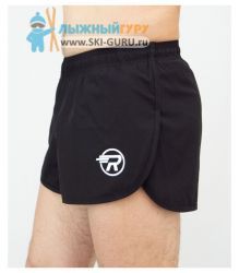 Шорты беговые  AS RAY (Men), с подтрусниками, черный (50 RU/44 EUR/L)																																							 1