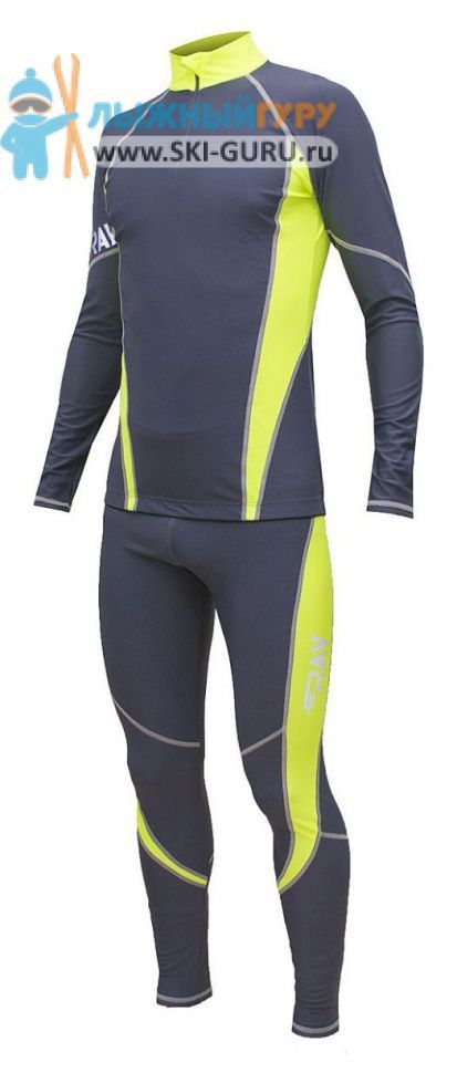 Комбинезон лыжный гоночный RAY модель STAR (UNI) черный /лайм (46 RU/40 EUR/S)																				