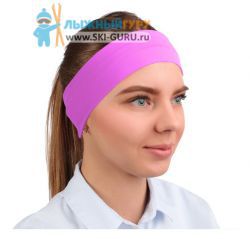 Повязка на голову, бифлекс, цвет розовый