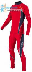 Лыжный гоночный комбинезон RAY, модель Star (Unisex), цвет красный/синий размер 44 (XS)