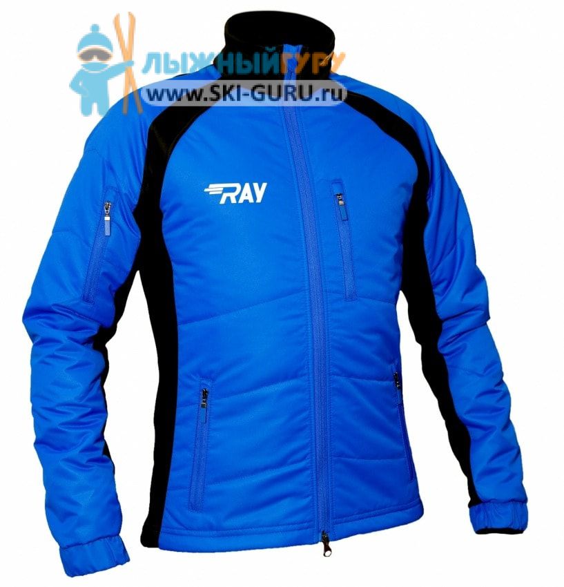Куртка утеплённая RAY, модель Outdoor (Unisex), цвет синий/черный, размер 48 (M)