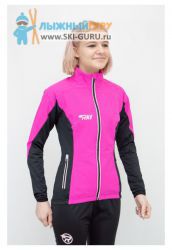  Куртка разминочная RAY WS модель PRO RACE (Women) розовый/черный розовый шов, размер 46