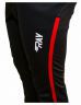 Брюки беговые RAY, модель Active (Unisex), цвет черный/красный, размер 58 (4XL)