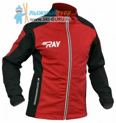Куртка разминочная RAY, модель Pro Race (Boy), цвет красный/черный, размер 40 (рост 146-152 см)