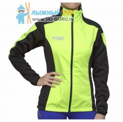 Разминочная куртка RAY, модель Pro Race (Woman), цвет салатовый/черный, размер 44 (S)