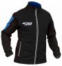 Куртка разминочная RAY, модель Pro Race (Man), цвет черный/синий размер 56 (XXXL)