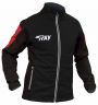 Куртка разминочная RAY, модель Pro Race (Man), цвет черный/красный размер 56 (XXXL)